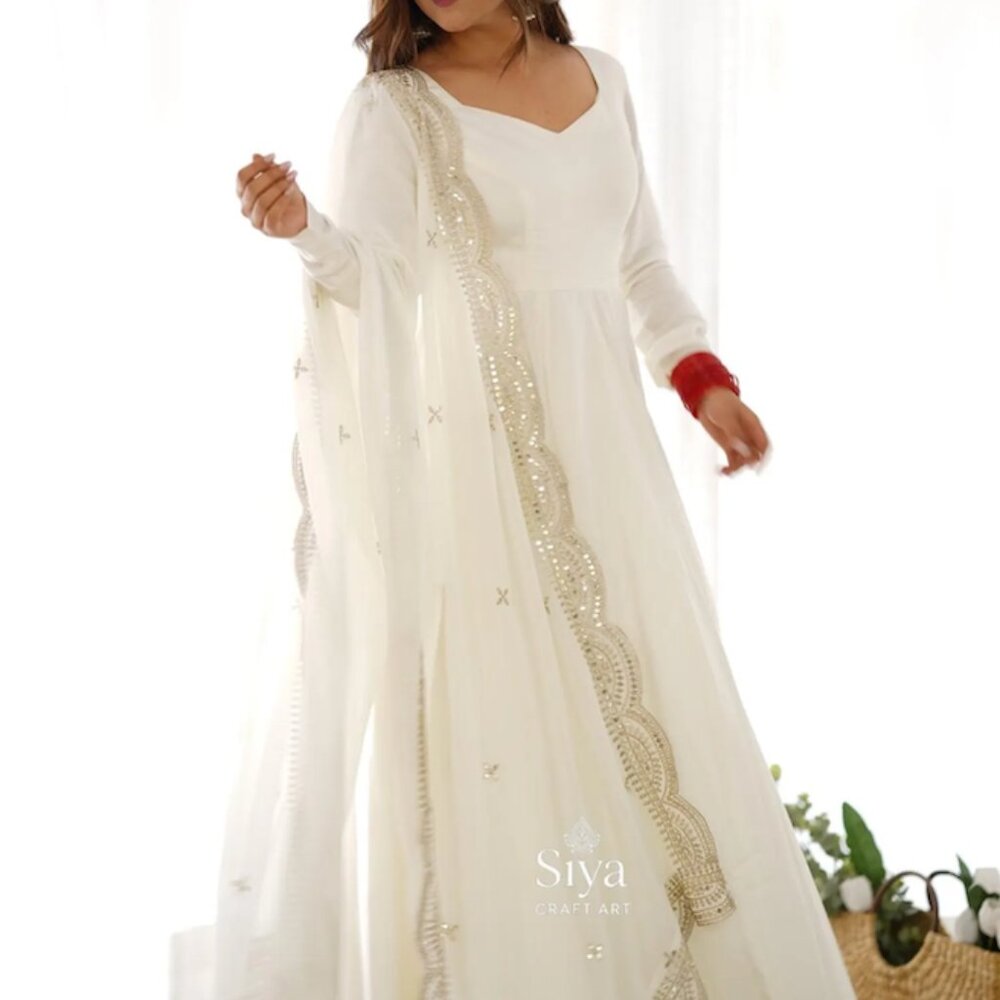 Beautiful Indian Anarkali Dress with Dupatta
